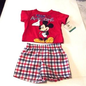 Disney Baby Mickey Mouse Short Set